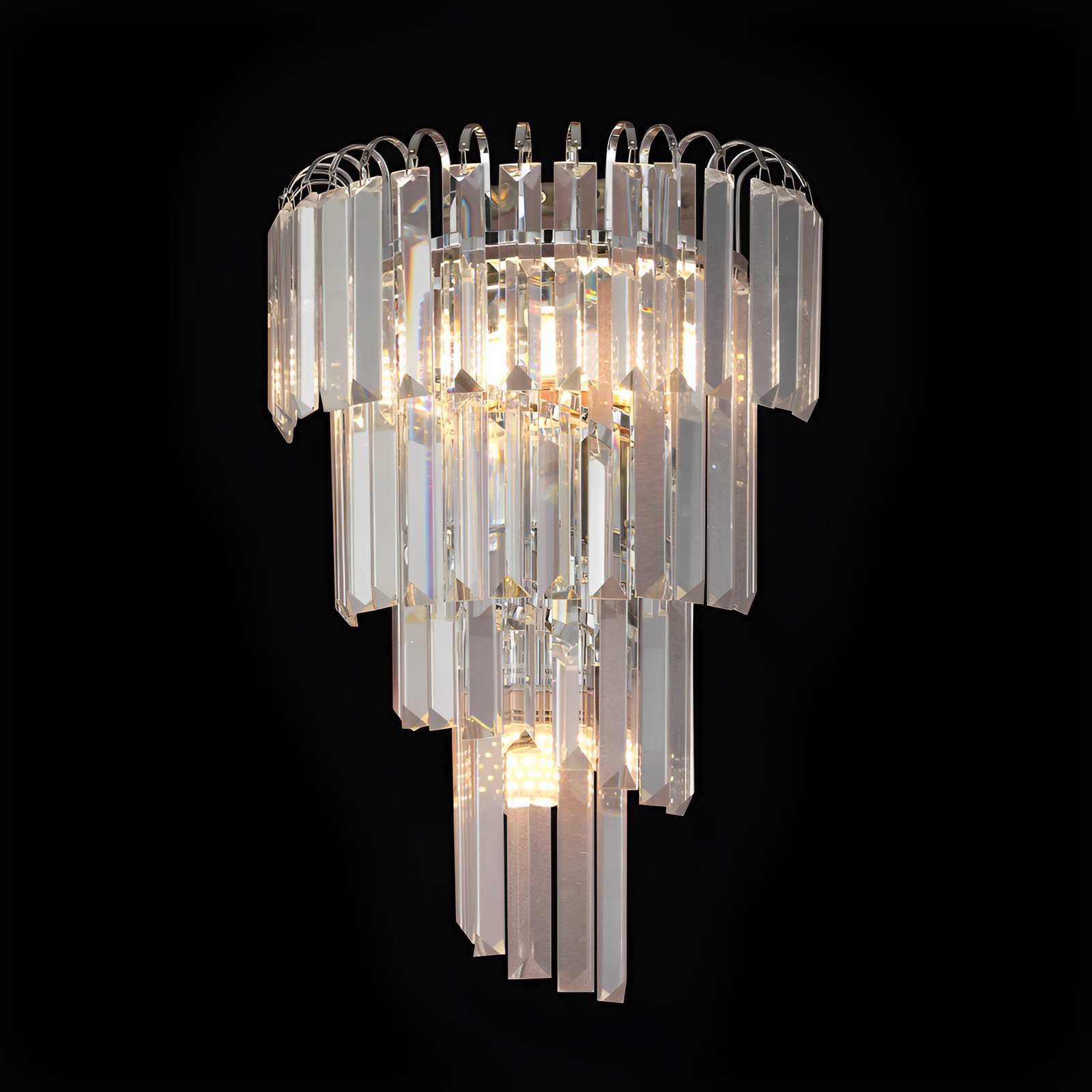 Spiral Crystal Chandelier Wall Light CH151/3C - Ecobrite LED