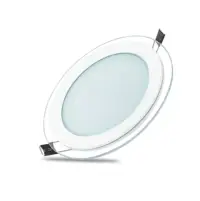 2125 Round Glass Effect LED Panel Recess Downlight