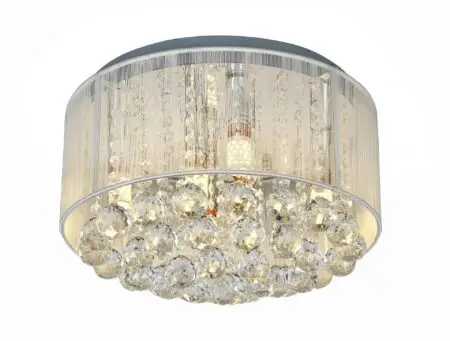 circular beaded chandelier