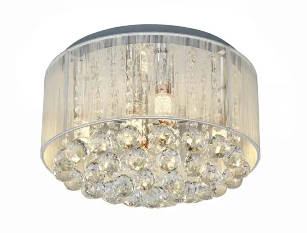 circular beaded chandelier