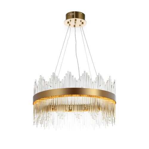 Luxury Brass Pendant Crystal Chandelier - CH191