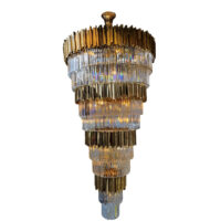 High Ceiling Gold Crystal Chandelier - CH232/40