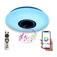 Smart Bluetooth Speaker Ceiling Light | Colour Changing RGB-W | App Control+ Remote Control