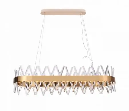 Enchanting Gold Crystal Chandelier