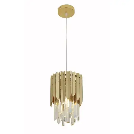 Gold Hanging Crystal Pendant Chandelier