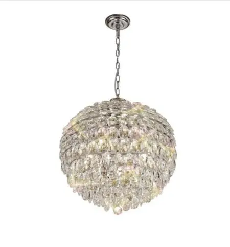 Round crystal chandelier