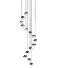 Spiral Cluster Ceiling Chrome
