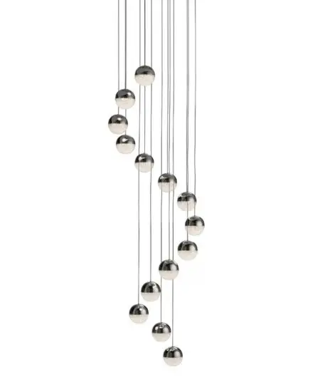 Spiral Cluster Ceiling Chrome