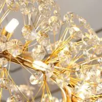 gold ring chandelier