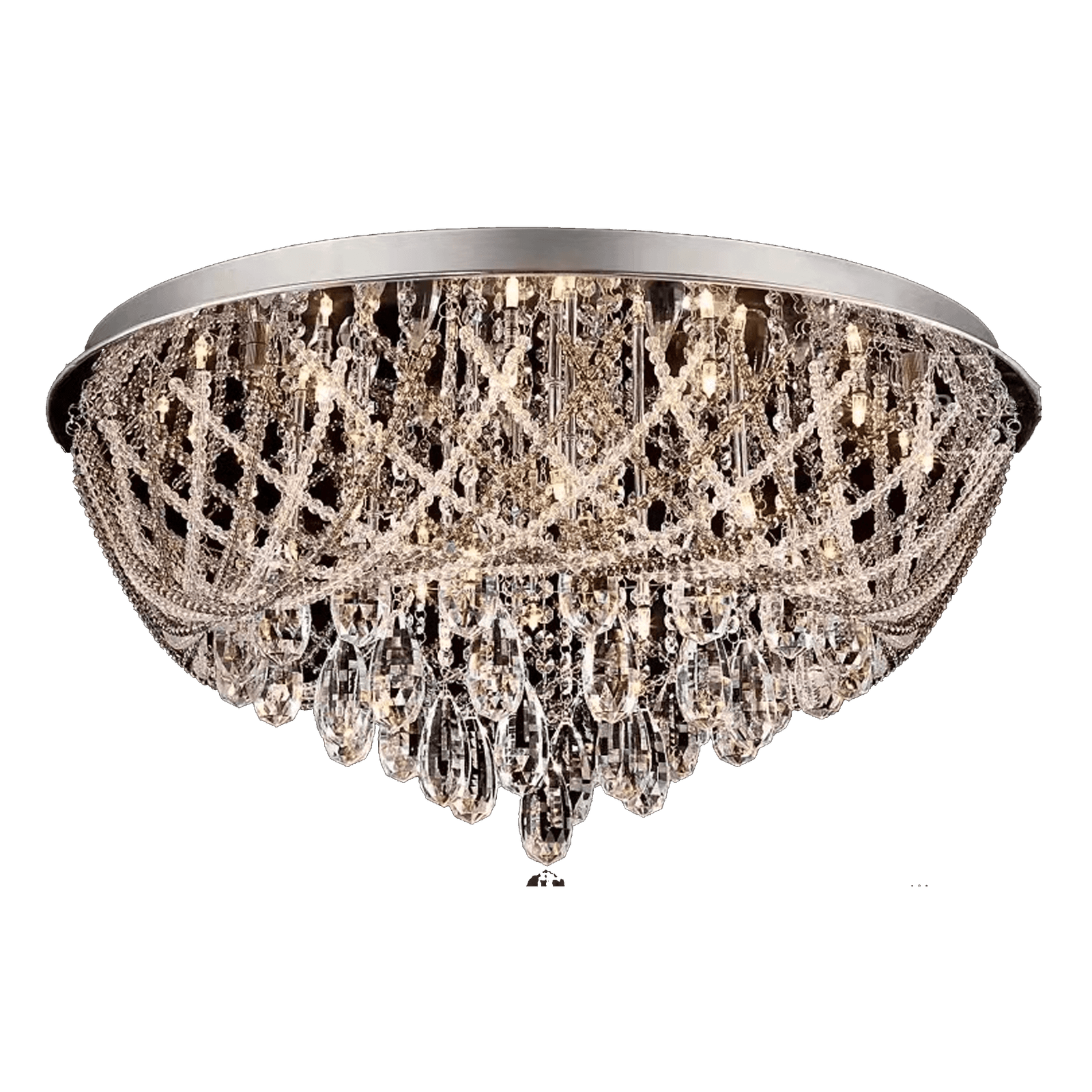 Modern Round Crystal Ceiling Chandelier CH255 Ecobrite LED
