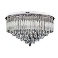 Frosted Crystal Chandelier Round