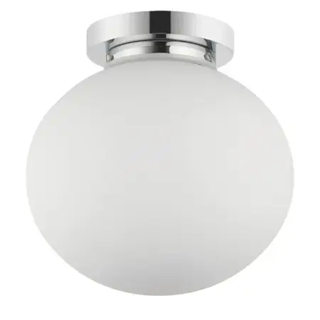 Flush Polished Chrome Bathroom Light CP96