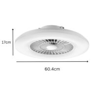White fan 60.4cm