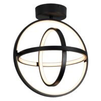 Modern Atom Rings Black Chandelier CP125