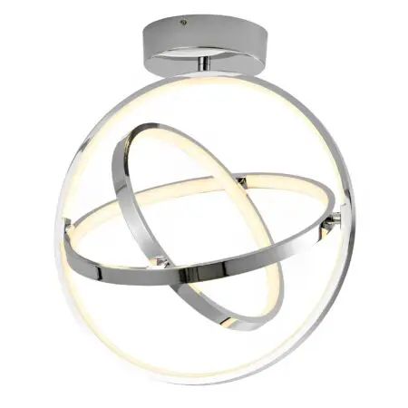 Modern Atom Rings Chrome Chandelier CP126