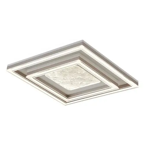 Modern Two-Layer Square Flush Ceiling Chandelier
