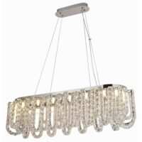 Hanging Crystal Loop Dining Ceiling Chandelier CH21/18C-1000*300