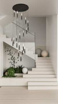 Modern Spiral Black Torch Pendant Chandelier CP194