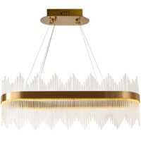 Luxury Brass Crystal Dining Chandelier - CH191