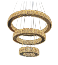 Three-Tiered Halo Pendant CH56